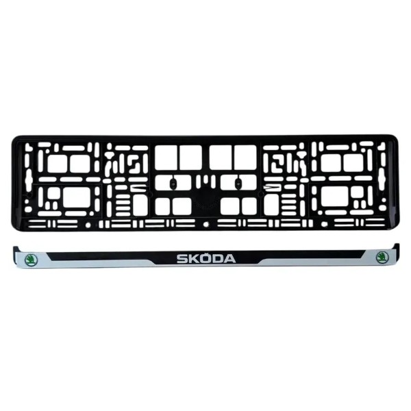 Фото - Рамка під номер Poputchik Skoda (24-115-IS)
