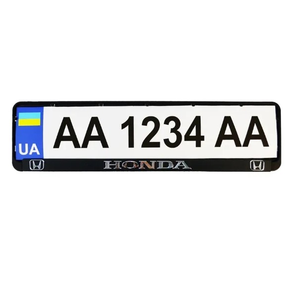 Фото - Рамка под номер Poputchik Honda 2 шт. (24-005)