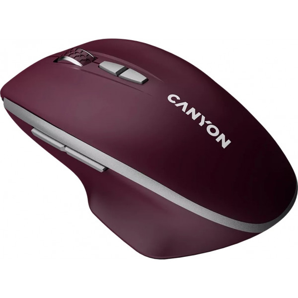 Фото - Миша бездротова Canyon MW-21 Burgundy (CNS-CMSW21BR)