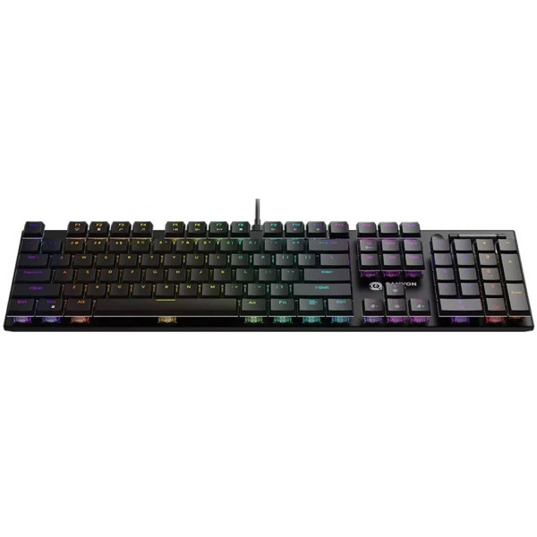 Фото - Клавіатура дротова ігрова Canyon Cometstrike GK-55 RGB ENG/UKR Black (CND-SKB55-US)