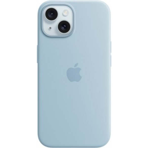 Фото - Чохол для смартфону Apple Silicone Case with MagSafe iPhone 15 Light Blue (MWND3) Фото - Чохол для смартфону Apple Silicone Case with MagSafe iPhone 15 Light Blue (MWND3)