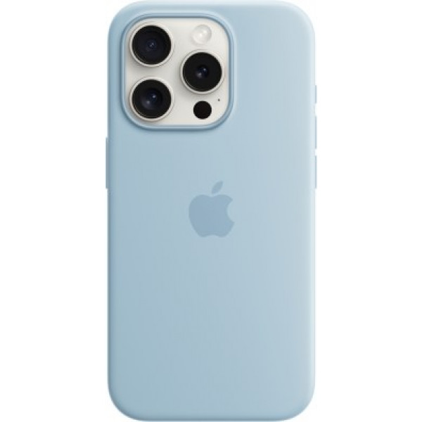 Фото - Чохол для смартфону Apple Silicone Case with MagSafe iPhone 15 Pro Light Blue (MWNM3)