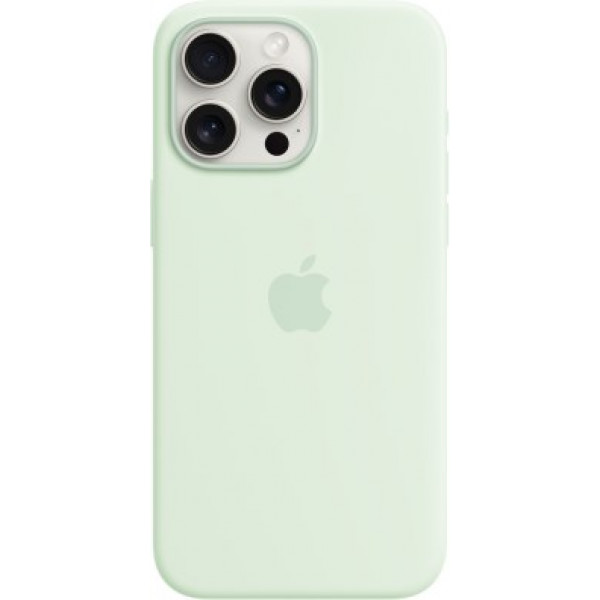 Фото - Чохол для смартфону Apple Silicone Case with MagSafe iPhone 15 Pro Max Soft Mint (MWNQ3) Фото - Чохол для смартфону Apple Silicone Case with MagSafe iPhone 15 Pro Max Soft Mint (MWNQ3)