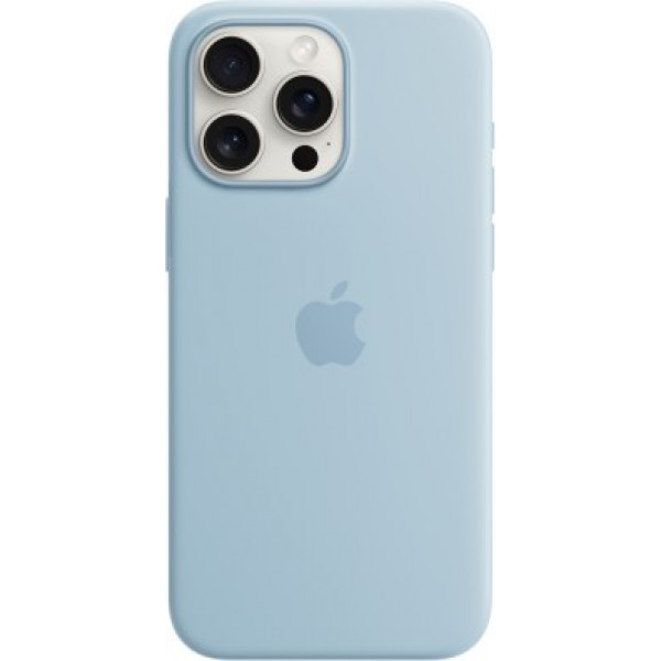 Фото - Чохол для смартфону Apple Silicone Case with MagSafe iPhone 15 Pro Max Light Blue (MWNR3) Фото - Чохол для смартфону Apple Silicone Case with MagSafe iPhone 15 Pro Max Light Blue (MWNR3)