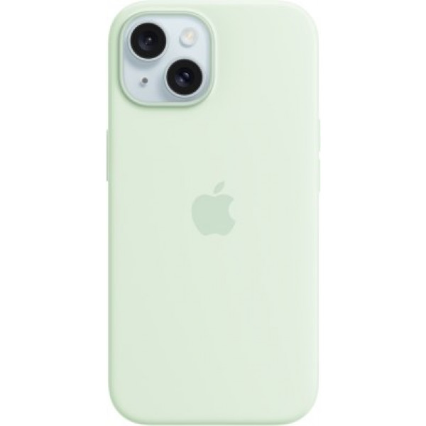 Фото - Чохол для смартфону Apple Silicone Case with MagSafe iPhone 15 Soft Mint (MWNC3) Фото - Чохол для смартфону Apple Silicone Case with MagSafe iPhone 15 Soft Mint (MWNC3)