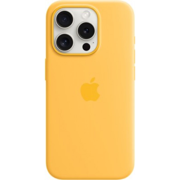 Фото - Чохол для смартфону Apple Silicone Case with MagSafe iPhone 15 Pro Sunshine (MWNK3)