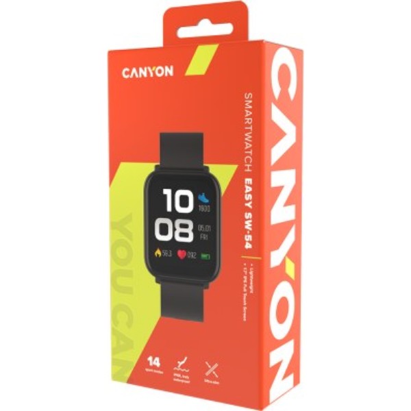 Фото - Смарт-часы Canyon Easy SW-54 Black (CNS-SW54BB)