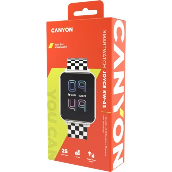 Фото - Детские часы Canyon Joyce KW-43 DUAL BT Music White (CNE-KW43WB)
