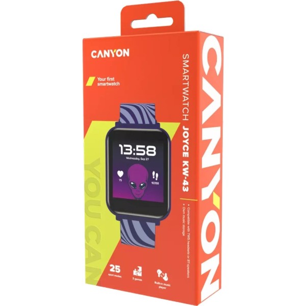 Фото - Детские часы Canyon Joyce KW-43 DUAL BT Music Blue (CNE-KW43BL)