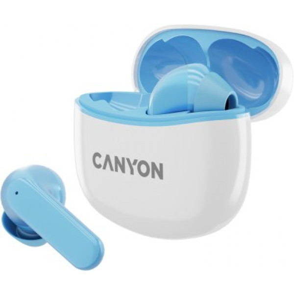 Фото - Навушники вкладиші бездротові TWS Canyon TWS-5 Blue (CNS-TWS5BL)