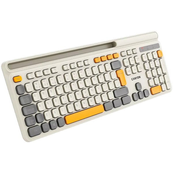Фото - Клавиатура беспроводная Canyon HKB-W03 Beige (CNS-HKBW03BG)