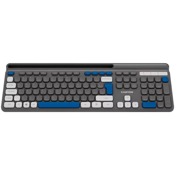 Фото - Клавіатура бездротова Canyon HKB-W03 Grey (CNS-HKBW03DG)