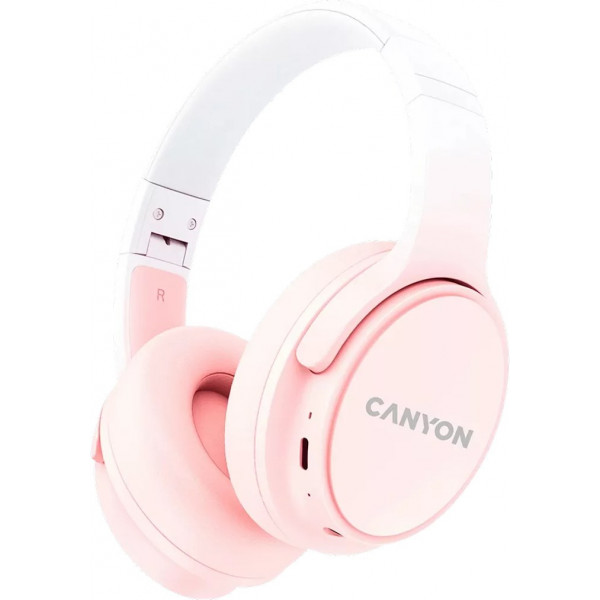 Фото - Навушники накладні бездротові Canyon OnRiff 4 Bluetooth Pink (CNS-CBTHS4P) Фото - Навушники накладні бездротові Canyon OnRiff 4 Bluetooth Pink (CNS-CBTHS4P)