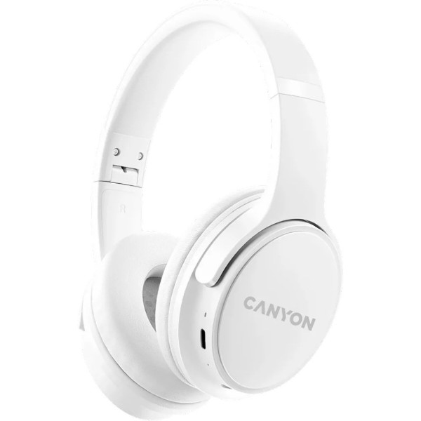 Фото - Наушники накладные беспроводные Canyon OnRiff 4 Bluetooth White (CNS-CBTHS4W) Фото - Наушники накладные беспроводные Canyon OnRiff 4 Bluetooth White (CNS-CBTHS4W)