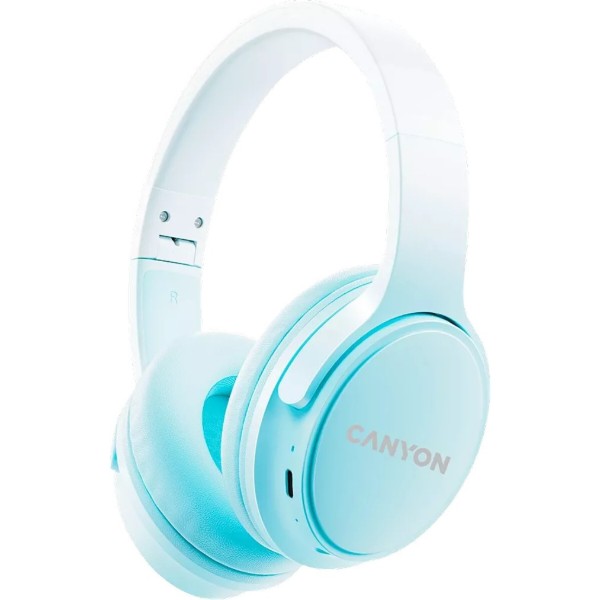 Фото - Наушники накладные беспроводные Canyon OnRiff 4 Bluetooth Blue (CNS-CBTHS4BL) Фото - Наушники накладные беспроводные Canyon OnRiff 4 Bluetooth Blue (CNS-CBTHS4BL)