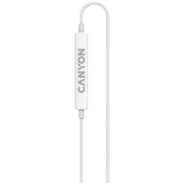 Фото - Навушники вкладиші дротові Canyon SEP-6 TYPE-C HiRes sound White (CNS-CEP6W)