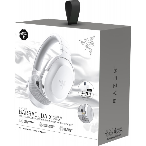 Фото - Гарнітура бездротова ігрова Razer Barracuda X Mercury (RZ04-03800200-R3M1)