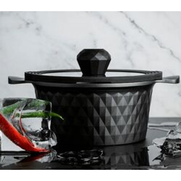Фото - Каструля Pepper Black Ice Greblon C2 1,5л. 16x8.5 см (PR-6001)