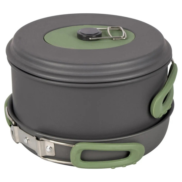 Фото - Набір посуду туристичний Bo-camp Explorer 4 Pieces 19 Hard Anodized Grey/Green (2200241)