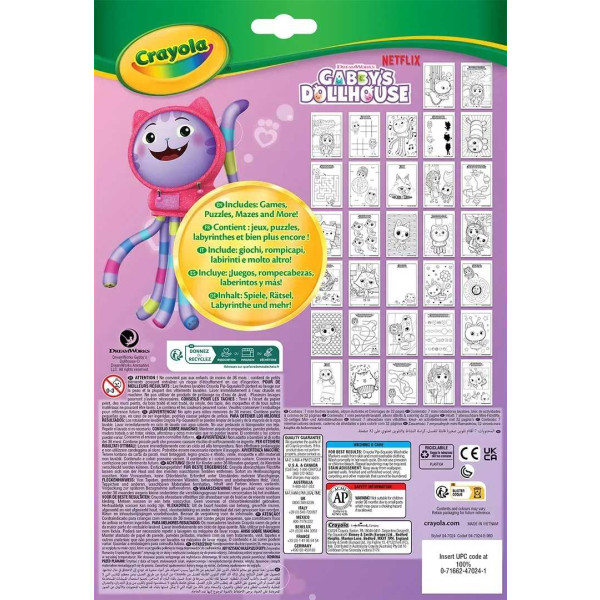 Фото - Набор для рисования Crayola Gabby's Doll's House 32 стoр. 1 и 7 фломастеров (04-7024G)