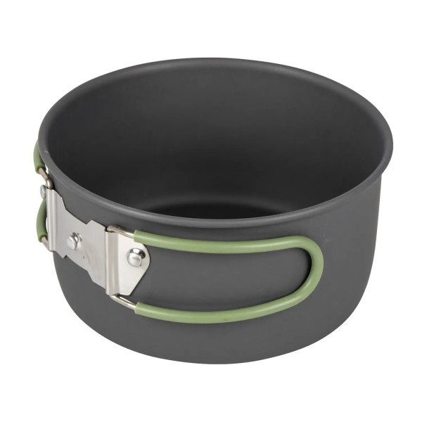 Фото - Набір посуду туристичний Bo-camp Explorer 4 Pieces 19 Hard Anodized Grey/Green (2200241)