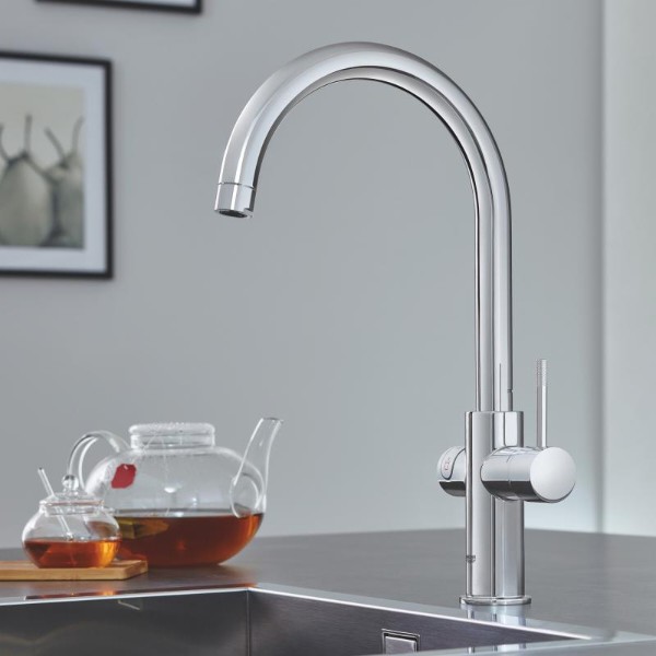 Фото - Смеситель кухонный Grohe + Бойлер RED DUO M-SIZE Хром 30083001