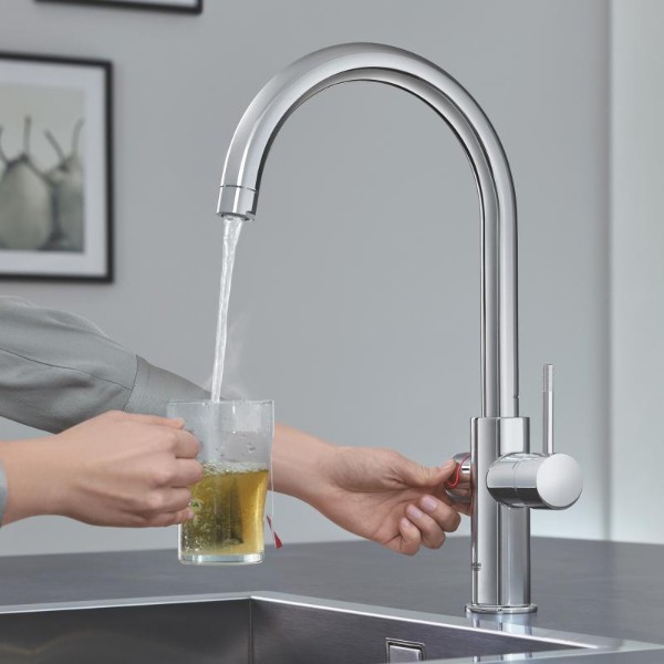 Фото - Смеситель кухонный Grohe + Бойлер RED DUO M-SIZE Хром 30083001
