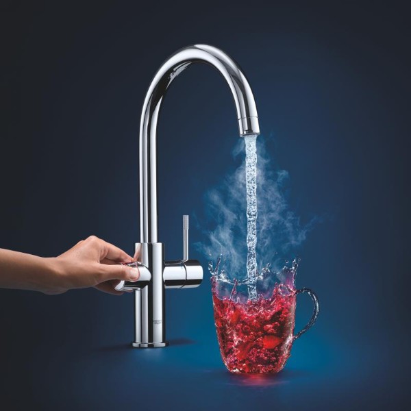 Фото - Смеситель кухонный Grohe + Бойлер RED DUO M-SIZE Хром 30083001