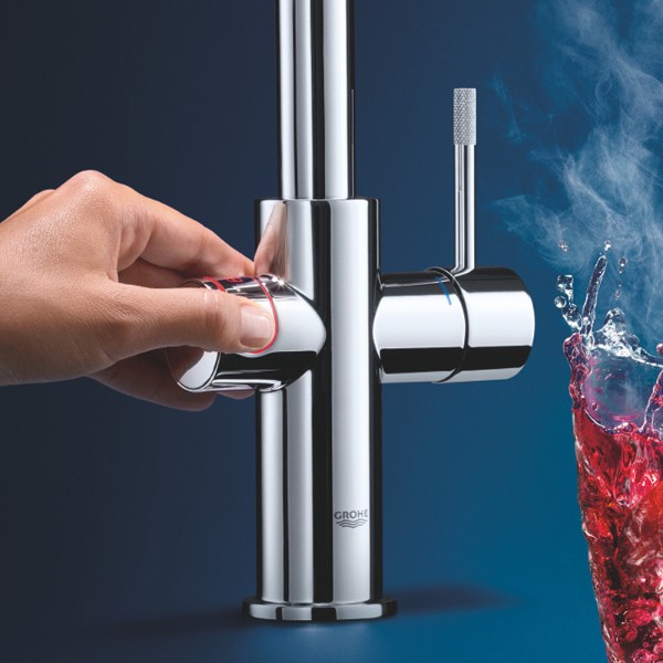 Фото - Смеситель кухонный Grohe + Бойлер RED DUO M-SIZE Хром 30083001