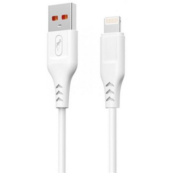 Фото - Кабель синхронізації даних SkyDolphin S61L USB - Lightning 1 м White (USB-000443) Фото - Кабель синхронізації даних SkyDolphin S61L USB - Lightning 1 м White (USB-000443)