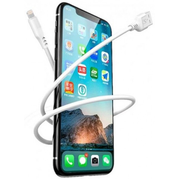 Фото - Кабель синхронізації даних SkyDolphin S61L USB - Lightning 1 м White (USB-000443)
