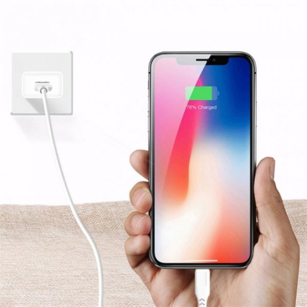 Фото - Кабель синхронізації даних SkyDolphin S61L USB - Lightning 1 м White (USB-000443)