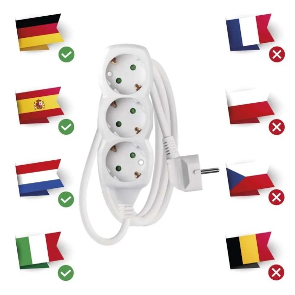 Фото - Подовжувач 220В EMOS P0321R, 3 розетки, 1,5 м.