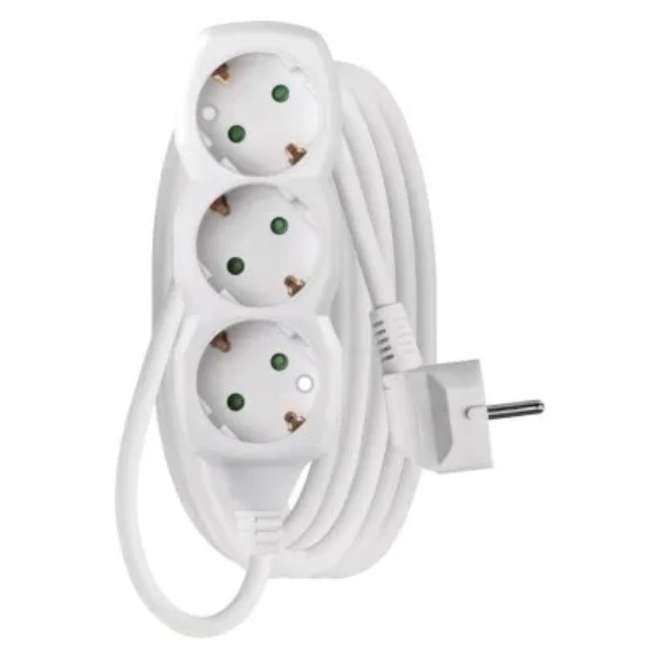 Фото - Удлинитель 220В EMOS P0323R, 3 розетки, 3м.