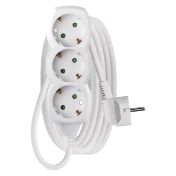 Фото - Удлинитель 220В EMOS P0323R, 3 розетки, 3м.