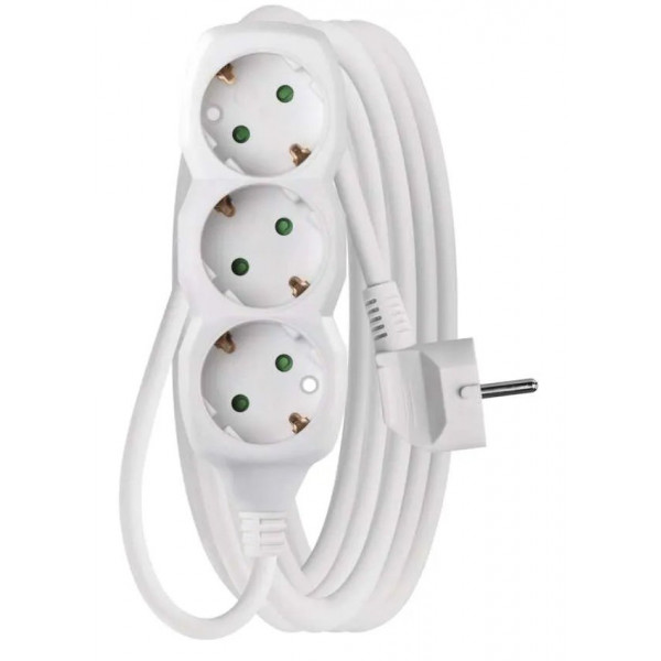 Фото - Удлинитель 220В EMOS P0325R, 3 розетки, 5м.