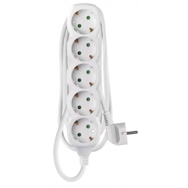 Фото - Подовжувач 220В EMOS P0521R, 5 розетки, 1,5 м. Фото - Подовжувач 220В EMOS P0521R, 5 розетки, 1,5 м.