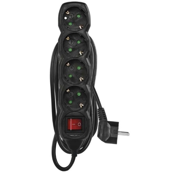 Фото - Сетевой фильтр EMOS PC1425R, 4 розетки, 5м.