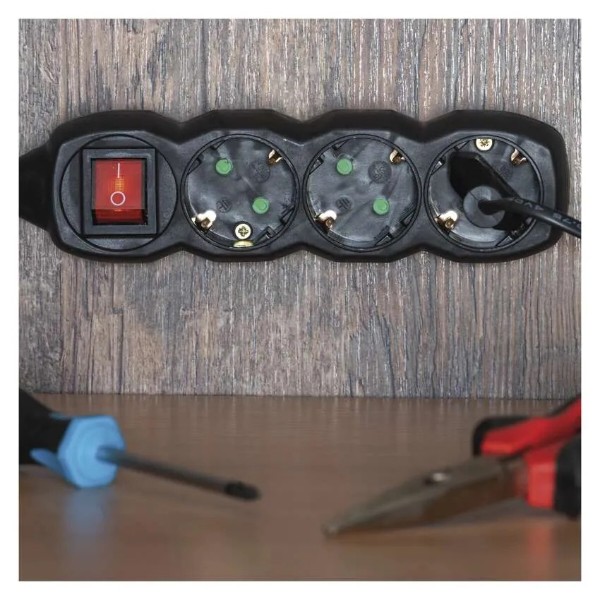 Фото - Сетевой фильтр EMOS PC1425R, 4 розетки, 5м.