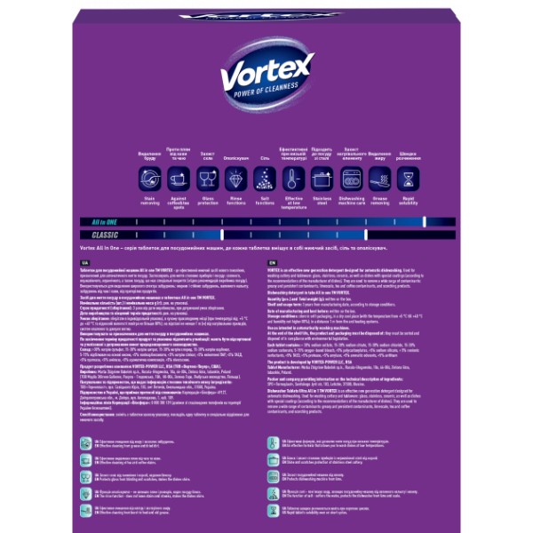Фото - Таблетка для посудомоечной машины Vortex All in 1