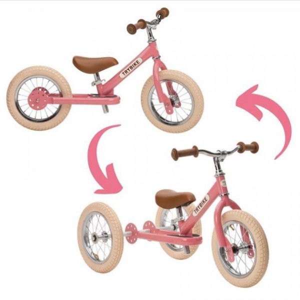 Фото - Беговел Trybike Pink (TBS-2-PNK-VIN+TBS-100-TKV)