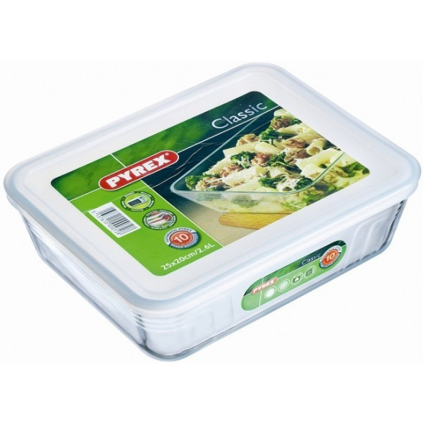 Фото - Форма для приготування Pyrex 243P000Форма/250X200мм/2,6л прям. з криш