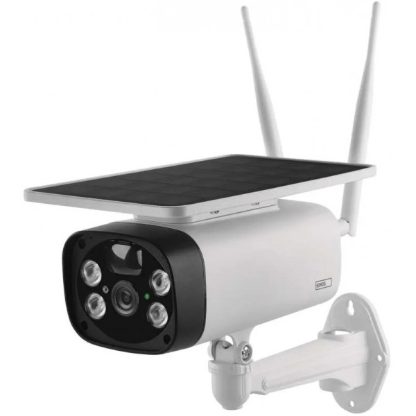 Фото - IP-камера EMOS умная H4056 GoSmart наружная с Wi-Fi, солнечной панелью и аккумулятором, белая