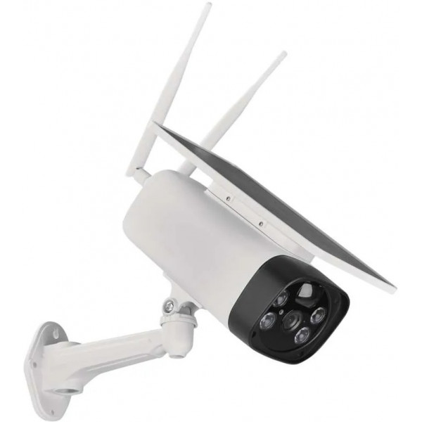 Фото - IP-камера EMOS умная H4056 GoSmart наружная с Wi-Fi, солнечной панелью и аккумулятором, белая