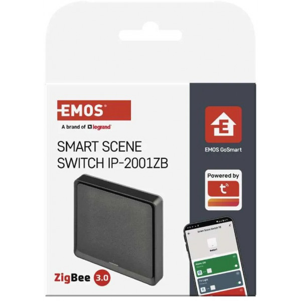 Фото - Беспроводной выключатель EMOS умный H5014 GoSmart 1 кнопка, черный