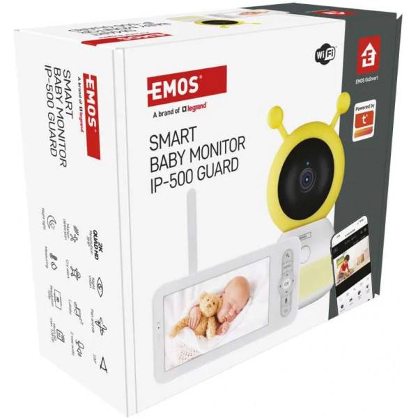 Фото - Радіоняня EMOS поворотна H4052 з екраном і Wi-Fi