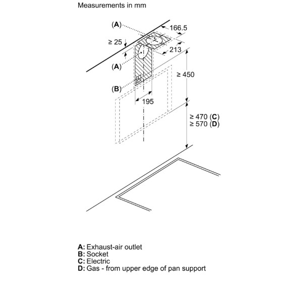 Фото - Витяжка декоративна Bosch DWK66PJ20T