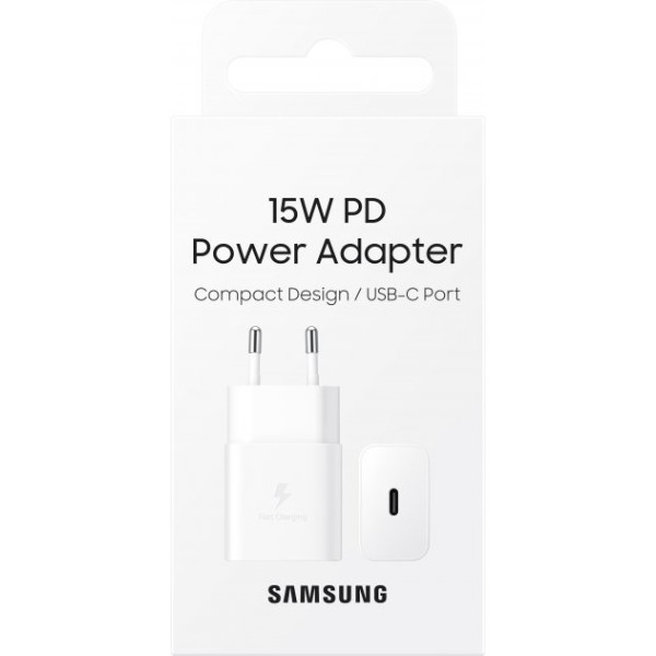 Фото - Мережевий зарядний пристрій Samsung 15W Power Adapter w/o Cable White (EP-T1510NWEGRU)