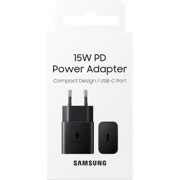 Фото - Мережевий зарядний пристрій Samsung 15W Power Adapter w/o Cable Black (EP-T1510NBEGRU)