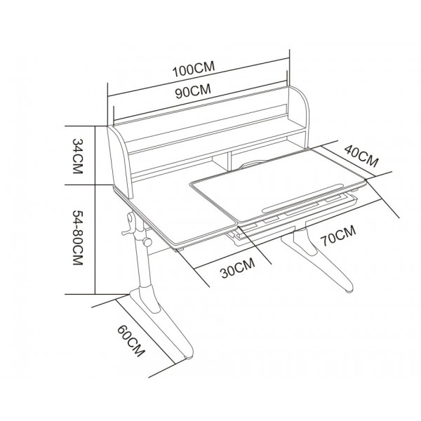 Фото - Парта шкільна Cubby Nerine Pink